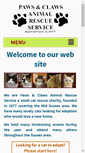 Mobile Screenshot of pawsandclaws-ars.org.uk